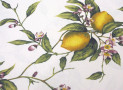 Printed Tablecloth yellow colour with lemon