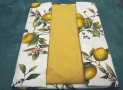 Printed Tablecloth yellow colour with lemon