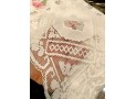 Linen Organza Tablecloth with Sorrento Embroidery Pattern